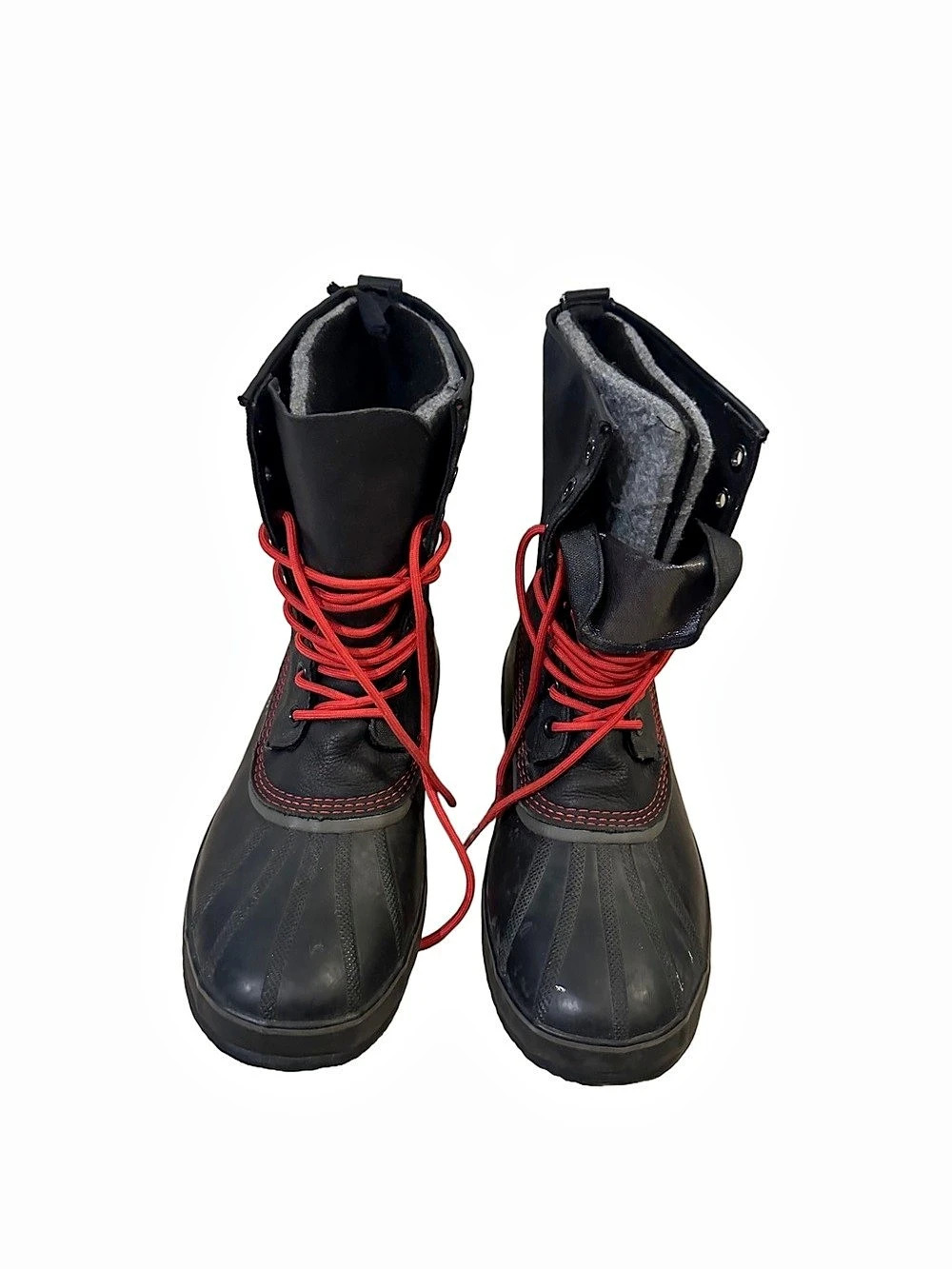 Sorel 1964 Premium T CVS Men's Size 14 Winter Boots Black Red Waterproof